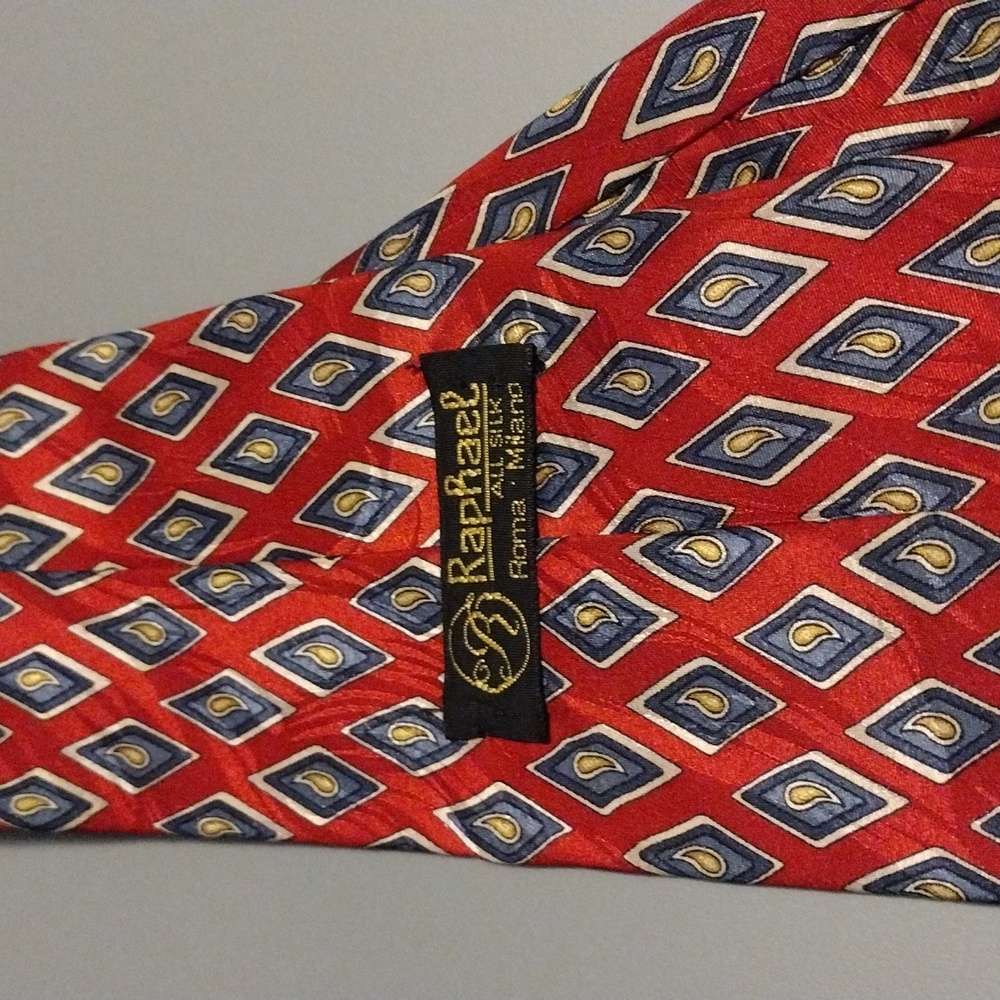 *4/$20 Bundle Deal* Raphael All Silk Men's Tie - Picture 2 of 3
